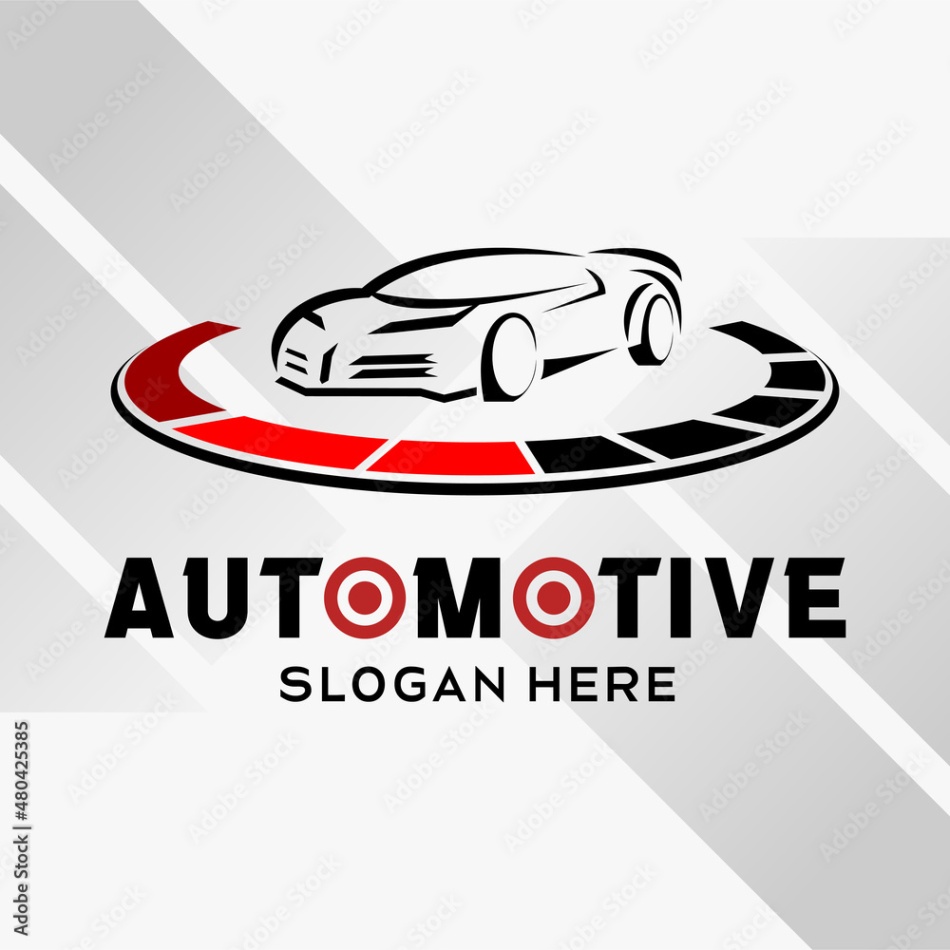 automotive logo design Bulan 5 car automotive logo design with creative abstract style and rpm