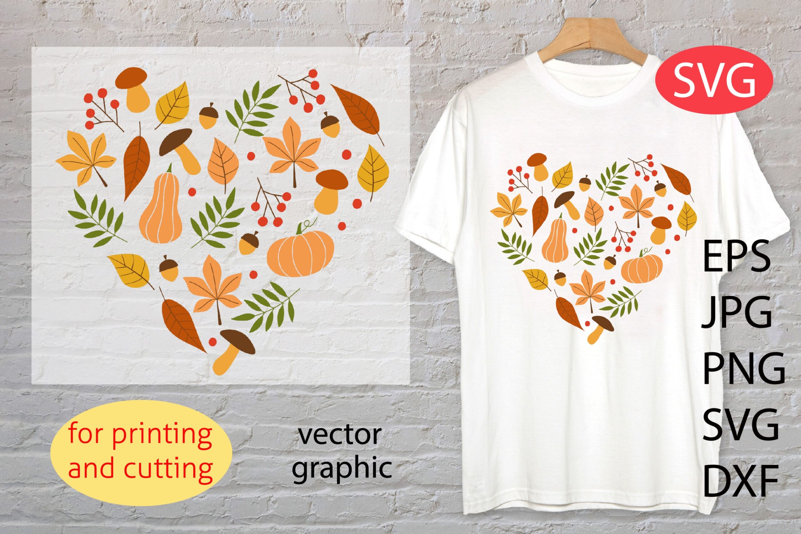 autumn t shirt design Bulan 5 Fall heart PNG  Autumn t-shirt design By Ollyta  TheHungryJPEG