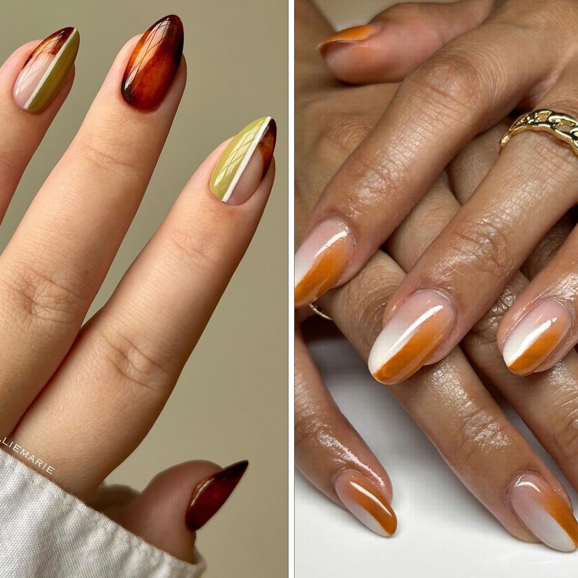 autumn acrylic nail designs Bulan 5  Fall Nail Art Ideas for a Fresh Manicure in Autumn   Allure