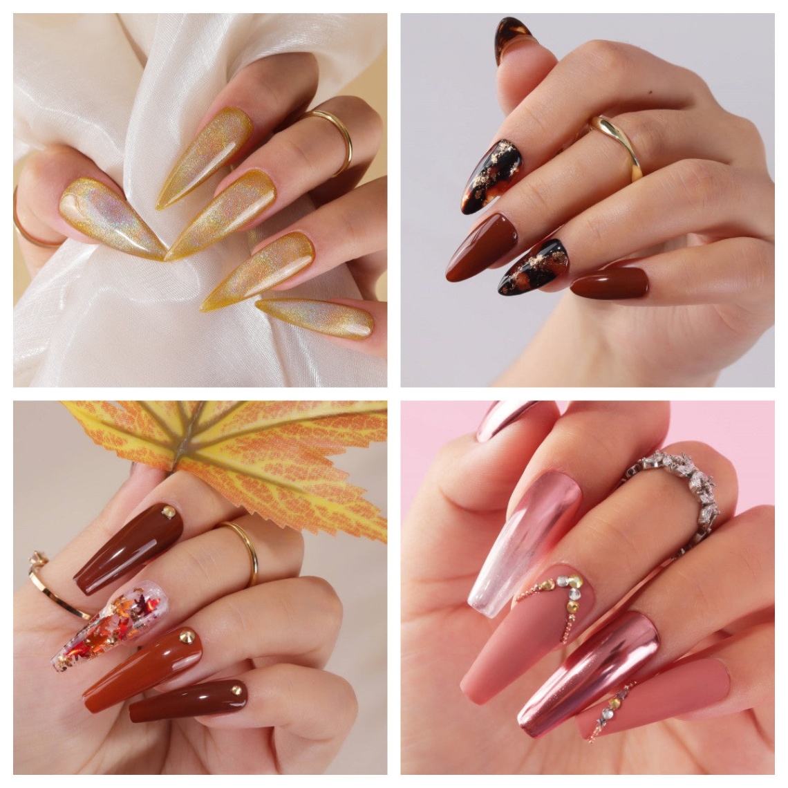 autumn acrylic nail designs Bulan 5 www.vettsy