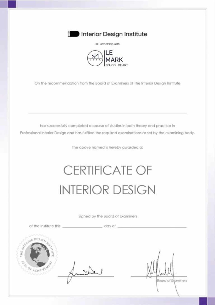 interior design certificate online Niche Utama Home Online Interior Design Course - Fees, Curriculum, Certification